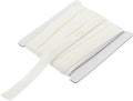 MECCANIXITY 1/2 Inch Double Fold Bias Tape Continuous Bulk Cotton Bias Tape for Sewing Seaming Quilting Hemming Binding Crafts (Light White 6 Yards)
