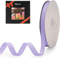 LIUYAXI 1/2" X 50 Yards Solid Lavender Grosgrain Ribbon, Perfect for Crafts, Wedding Decor, DIY Hair Accessories, Sewing, Gift Package Wrapping and More