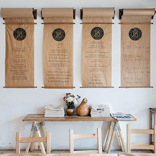 RUSPEPA Brown Kraft Paper Roll, 36"x 1200"(100'), Crafts Kraft Paper for Gift Wrapping, Poster Bulletin Board Arts Crafts, Bouquet Flower Wrapping, Table Covering Packing Shipping Dunnage & Parcel