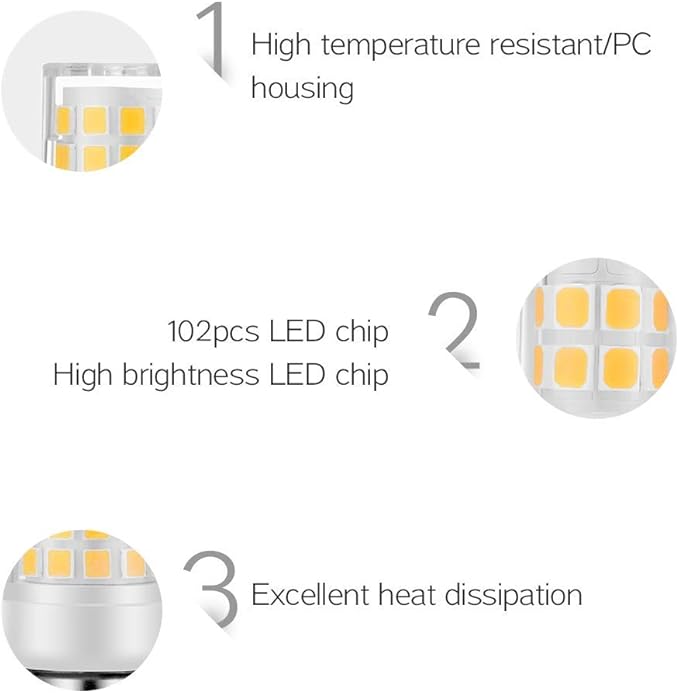 Sewing Machine Light Bulb 2 Pieces Compatible Brother LED Bulb 741 751 761 920D 925D 929D 934D 935D 1034D 1681 JS23 +for Baby Lock, Brother, Elna, Necchi, Pfaff 7/16" Base (Warm White)