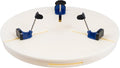 DYRABREST Portable Pottery Machine Turntable Clamp Pottery, Ceramic Pottery Trimming Turntable Tools Sculpting Clamp Repair Tools for Ceramic Beginners Professionals (White)