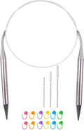 Circular Knitting Needles 32inches/80cm,Size US 15(10mm) Stainless Steel Round Knitting Needles for Handmade Knitting DIY