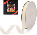 LIUYAXI 5/8" X 50 Yards Solid Ivory/Cream Grosgrain Ribbon, Perfect for Crafts, Wedding Decor, DIY Hair Accessories, Sewing, Gift Package Wrapping and More