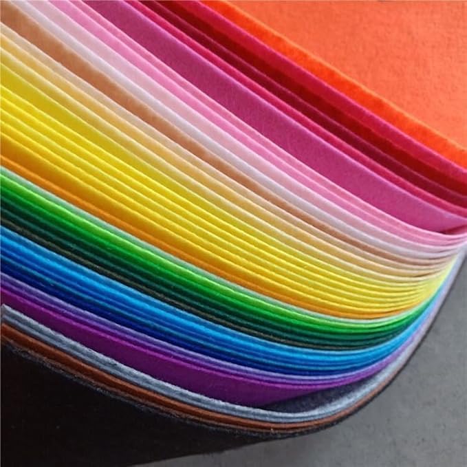YYCRAFT Craft Soft Felt Sheets 9 Inch X 12 Inch - 40 Pack(20 Colors)
