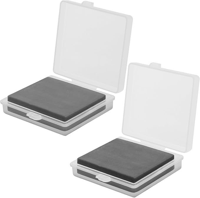 Kneaded Eraser for Artists, Soft Kneadable Eraser for Drawing, Moldable Rubber for Sketching, Art Erasers with Storage Case, 2 Pack Artist Erasers for Drawing