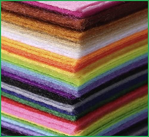 YYCRAFT Craft Soft Felt Sheets 9 Inch X 12 Inch - 30 Pcs Pack, Mix Color