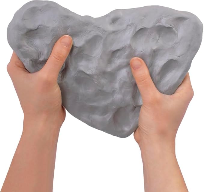 Jovi - Air Dry Modeling Clay, Set of 3 Clay Bars, 1.1lb Each, Total of 3.3lb, No Oven Needed, Stone Gray Color, Pottery Clay Perfect for Arts and Crafts Projects (P85G/3)