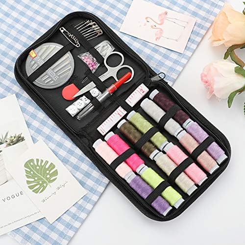 FREFTA Sewing Kit for Adults Beginner and Professionals, Home, Travel Mini Sewing Kit with Sewing Pins and Needles,Seam Rippers,Thread,Threaders for Hand Sewing with Scissor and Accessories