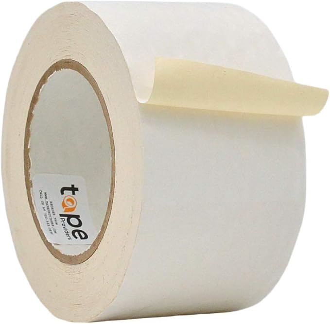 WOD CFTC6 Console Artist Tape Made in USA White, 12 inch x 60 yds. Flatback Paper Marking/Labeling Tape Residue Free, for Watercolor Paper to Prevent Tearing