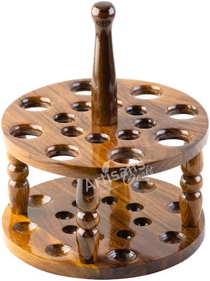 ArtsyCraftIn | Wooden Handmade Crochet Hooks Holder for Ergonomic Crochet Hooks Knitting & Crocheting Needles-Extra Long Crochets Holder - (Only Crochets Holder)