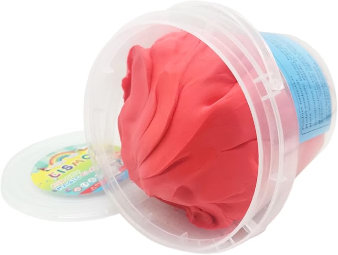 Air Dry Modeling Clay 10.5 oz Ultra Light Soft Magic Clay DIY Moulding Dough Primary Colors for Adults Kids Art Craft Kit Red