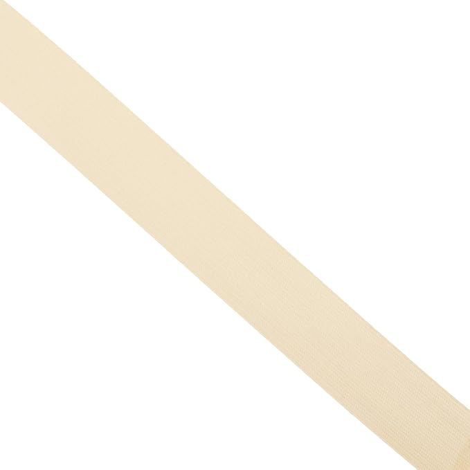 Mandala Crafts Wide 3/4 Inch Beige Elastic Bands Spool for Pants Waistbands Sewing and DIY Crafts, 50 YD Stretchy Flat Fabric Strap Knit Elastic Band for Wig