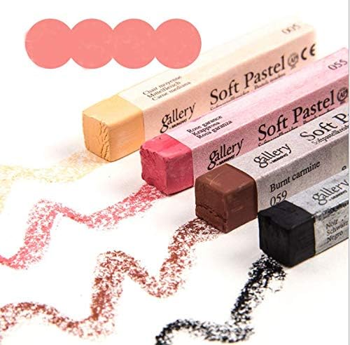 6 Pcs Soft Pastel Drawing Chalk Set Square Sketch Pastel Chalk Painting Sticks Drawing Sketching Pen Art Supplies Artists Beginners Non-Toxic Soft Pastel Stick Crayons for Teachers Professionals