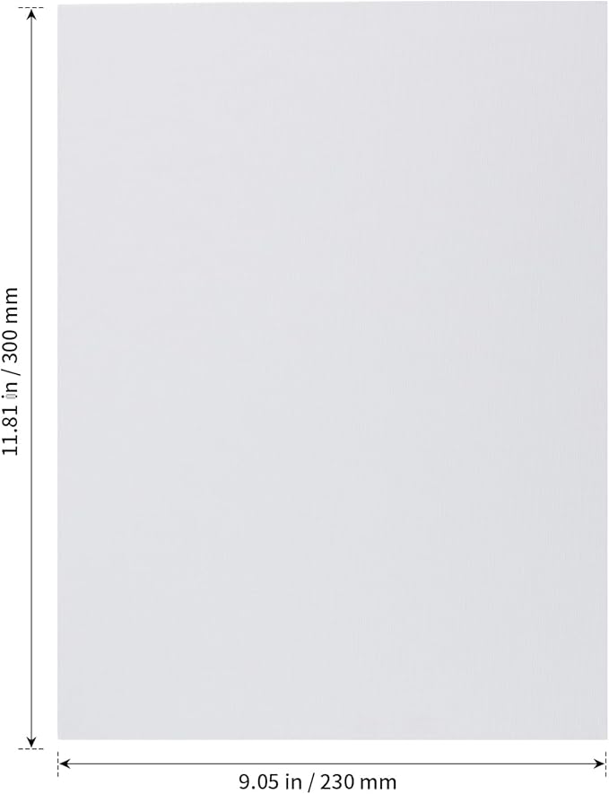 SHEUTSAN Canvas Panels, 9 x 11.8 Inch, 40 Pack, Cotton Canvas Board for Oil Watercolor Paints