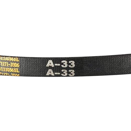 uxcell A33 Drive V-Belts 33" Inner Length 13mm Width 8mm Thick JIS Standard A-Section Rubber Drive Industrial Transmission Belt