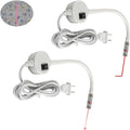 Magnetic Positioning Quilting Light for Sewing Machine, Magnetic Sewing Machine Light, Adjustable Magnetic Attachment, Sewing Light Guide for Straight Stitching, for Sewing (2Pcs-B, Plug model)