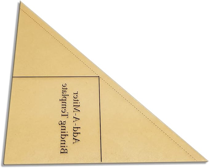 YICBOR Add-A-Miter Binding Quilting Ruler and Template #RL-AAM