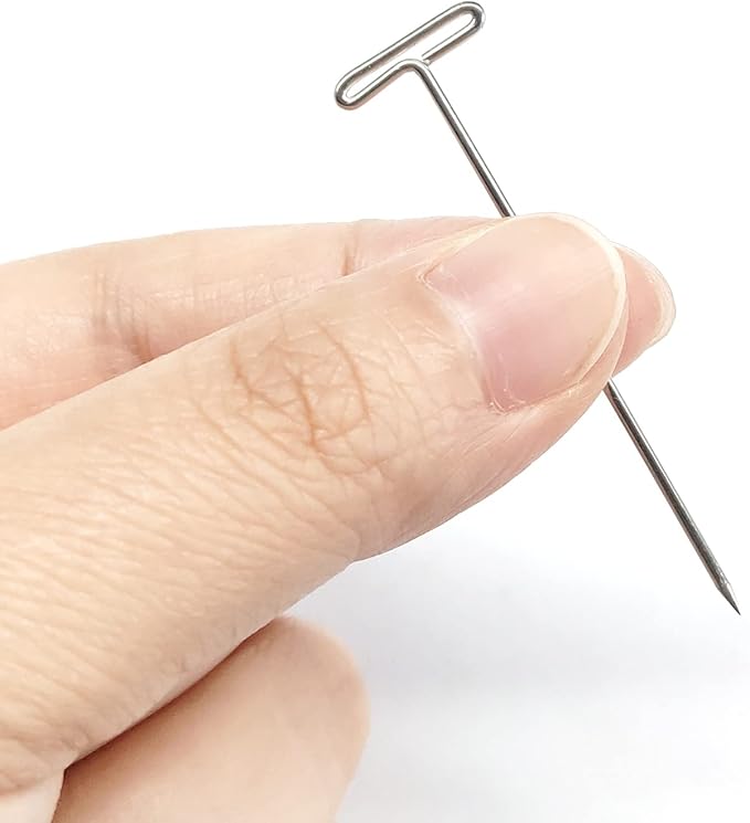 T-Pins, 50 Pack 2 Inch - T-Pins for Knitting, Wigs, Sewing & Office Wall