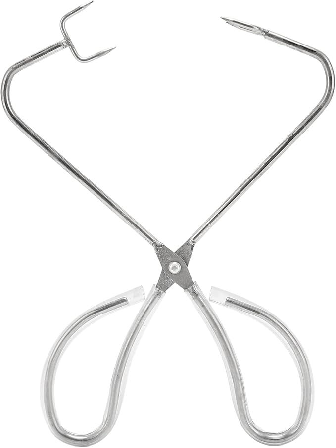 Stainless Steel Dipping Tong Pottery Tool, Clay Sculpture Dipping Tong Pottery Tool Kiln Furniture for Pottery Artists, Ceramic Polymer Clay Glaze Dipping Tongs Glazing Tools