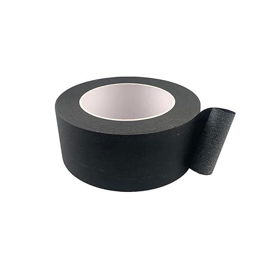 2 Inch Black Wide Masking Tape, Black Painters Tape for Home, Office, School Stationery, DIY Art, Crafts, Labeling (2 Inch X 55 Yard)