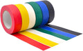 WOD MTC5 Colored Masking Tape, Rainbow, 3/4 inch x 60 yds. Set of 6 Rolls - Colorful Teacher Painters Tape for Fun DIY Art & Crafts, Lab Labeling, Writable & Classroom Decorations