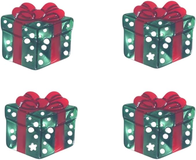 Cute Present Box Buttons for Crafts,Acetate Button for Clothes,Cute Buttons for Sewing,Button Bulk,Pack of 4