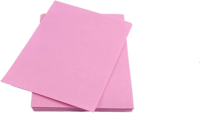 YYCRAFT Stiff Felt Sheets Thick Felt 9 Inch X 12 Inch - 12 Pcs Pack, Pink