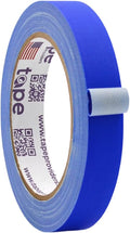 WOD GTC12 Gaffer Tape, Dark Blue Low Gloss Finish Film, 3/4 inch x 60 ft. Residue Free, Non Reflective Cloth Fabric, Secure Cords, Water Resistant, Photography, Filming Backdrop, Production
