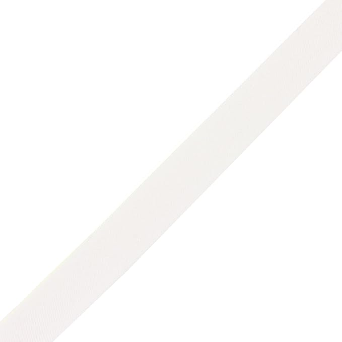 Mandala Crafts 55 Yards 1/2 Inch Ivory Double Fold Bias Tape for Sewing - Bias Binding Tape for Quilting Binding, Hemming, Seam, and Fabric Piping