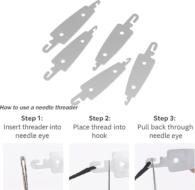 Big Eye Steel Sewing Needles Kit,Multiple Sizes Stainless Steel Needles for Hand Sewing,Seam Ripper & Storage Pouch for DIY Sewing, Embroidery Quilting and Repairs (36Pcs)