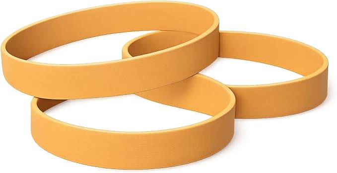 Small Quantity Rubber Bands Pack, Everyday Elastic Bands - Purchase What You Need, At A Price That You Like - Everyday Rubber Bands - Band Size: About 5" x 5/8" - 4 Bands