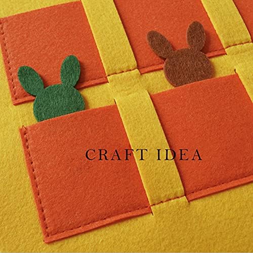 YYCRAFT Stiff Felt Sheets Thick Felt 9 Inch X 12 Inch - 12 Pcs Pack, Bright Yellow
