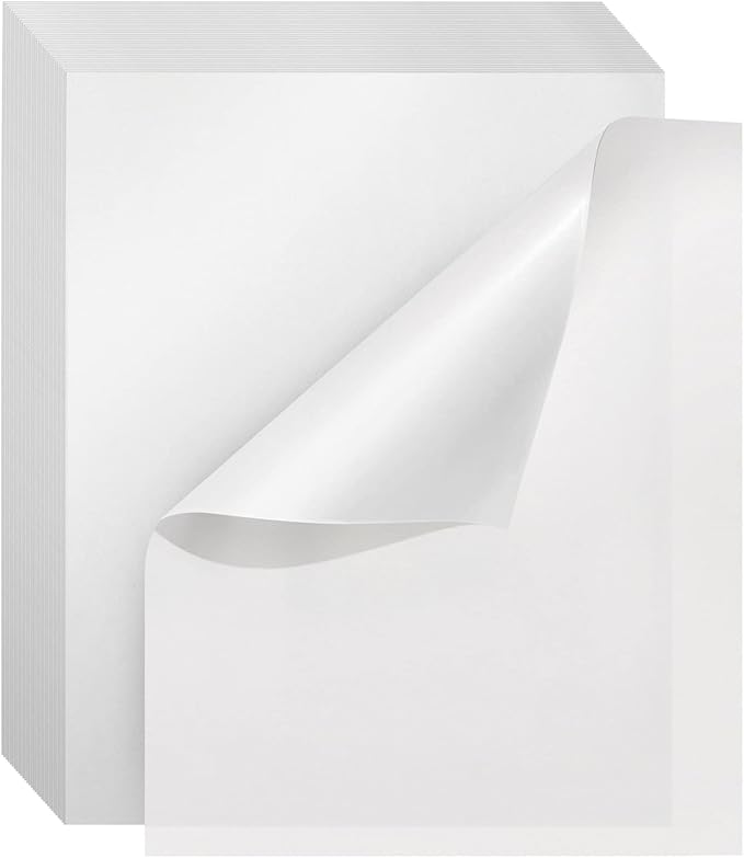 Bright Creations Glassine Sheets - Archival Glassine Paper for Artwork - Photo Protection Paper for Grease-Resistant Baking & DIY Crafts - 100 Pack, 16x20 in, White