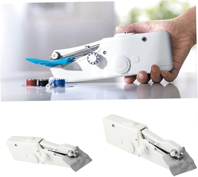 NUOBESTY Singer Handheld Sewing Machine Portable Lightweight White for Home and Travel Random Color