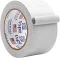 WOD GTC12 Gaffer Tape, White Low Gloss Finish Film, 2.5 inch x 60 ft. Residue Free, Non Reflective Cloth Fabric, Secure Cords, Water Resistant, Photography, Filming Backdrop, Production