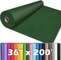 PerkHomy 36" x 2,400" (200') Dark Green Kraft Paper Roll for Craft Bulletin Board Paper Art Table Covering Crafting Gift Wrapping Bouquet Packing Parcel 80GSM 55LB (Dark Green, 36" x 200')
