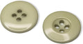 Khaki 100 Pcs Sewing Buttons 0.75 inch Uniform Buttons 30L 4 Hole Plastic Green Glossy Olive 19mm Ideal for Jacket Work Uniforms Workwear School Outfits Aprons Pants Bags DIY Crafts