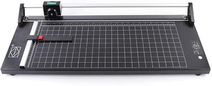 Manual 36 Inch Rolling Cutter with Self-Sharpening Blades, Precision Rotary Paper Trimmer Thin Plastic Soft Board, Hobbing Cutter for Photo Paper, Film, Art Paper Jam, Office Paper, PVC