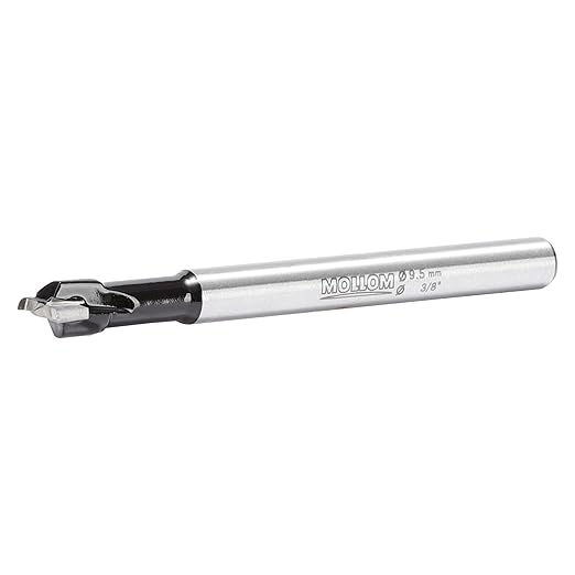 Mollom 3/8" (9.5mm) Forstner Drill Bit for Precise Woodworking with Durable YG8 Carbide Thickness of 1.6mm,This Hinge Cutter Tool is Ideal for Hard Wood, Plastic, Plywood