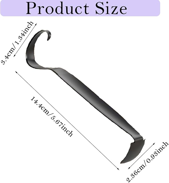LAX_LMY Pottery Trimming Tools, Versatile Pottery Tool for Clay and Ceramic Trim, Double Ended Clay Trimming Tool, Black