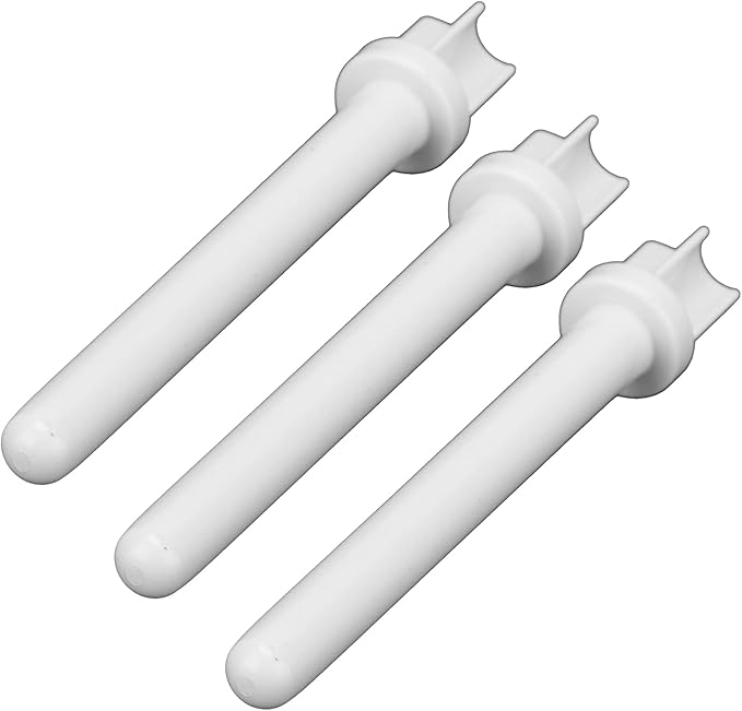 Auxiliary Spool Pin for Singer Sewing Machine, 3 pcs Plastic Spool Pin Auxiliary Spool Pin Sewing Machine Spool White Plastic Tailoring Auxiliary Accessories for Handicraft Enthusiast