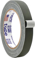 WOD GTC12 Gaffer Tape, Olive Drab Low Gloss Finish Film, 3/4 inch x 60 ft. Residue Free, Non Reflective Cloth Fabric, Secure Cords, Water Resistant, Photography, Filming Backdrop, Production