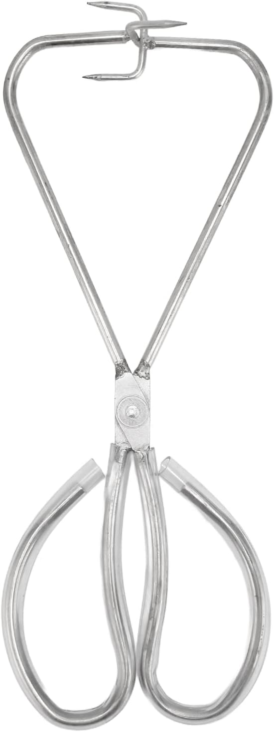 Stainless Steel Dipping Tong Pottery Tool, Clay Sculpture Dipping Tong Pottery Tool Kiln Furniture for Pottery Artists, Ceramic Polymer Clay Glaze Dipping Tongs Glazing Tools
