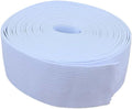 10 Meters Flat Elastic Band Rubber Band for Sewing Clothing Pants Accessories Stretch Belt Garment DIY Sewing Fabric (White,1-1/2" (38mm) x 10 Meters)