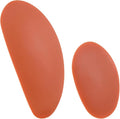HARFINGTON 2pcs Pottery Ribs Soft Silicone Rubber Clay Ceramic Sculpting Tools for Finishing Shaping and Smoothing Removing Finger Marks Medium & Large