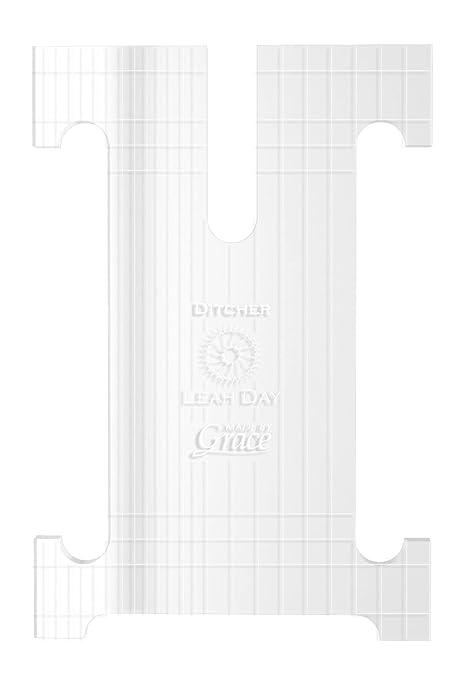 Ditcher Quilting Ruler Template - Longarm Quilting Ruler by The Grace Company – Perfect for Stitch-in-The-Ditch & Free Motion Quilting Designs