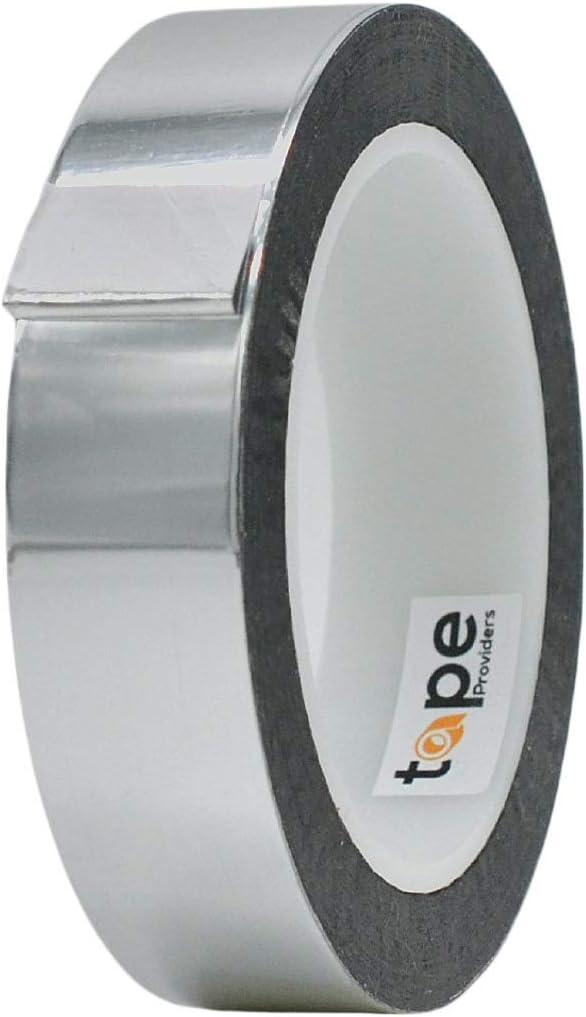 MAT Metalized Polyester Mylar Film Tape, Silver - 1 inch x 72 yds. Decor Tape for Detailing Accent Wall, Graphic Arts, Car and Boat Trim - Vibrant Mirror Like Finish