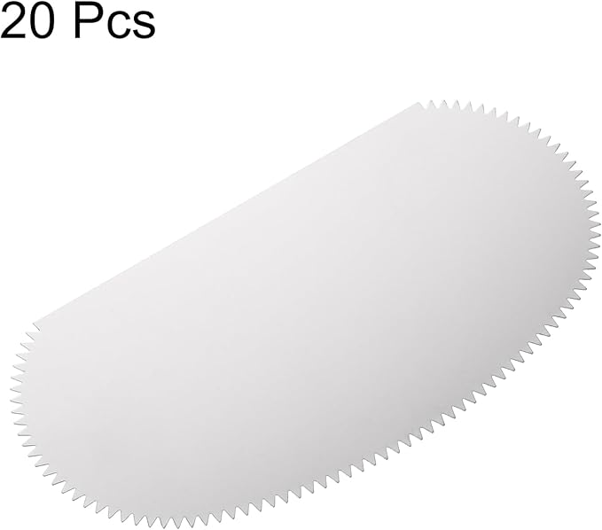 HARFINGTON 10pcs Steel Clay Scraper 4" Pottery Clay Serrated Scraper for Pottery Sculpture Ceramic DIY Crafts