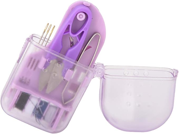 Travel Sewing Kit Mini, Portable Needle and Thread Kit Emergency Sewing Kit Travel Sewing Kit For Adults Plastic Scissors Sewing Needles Thread Buttons for Sewing,Crafts,Yarn