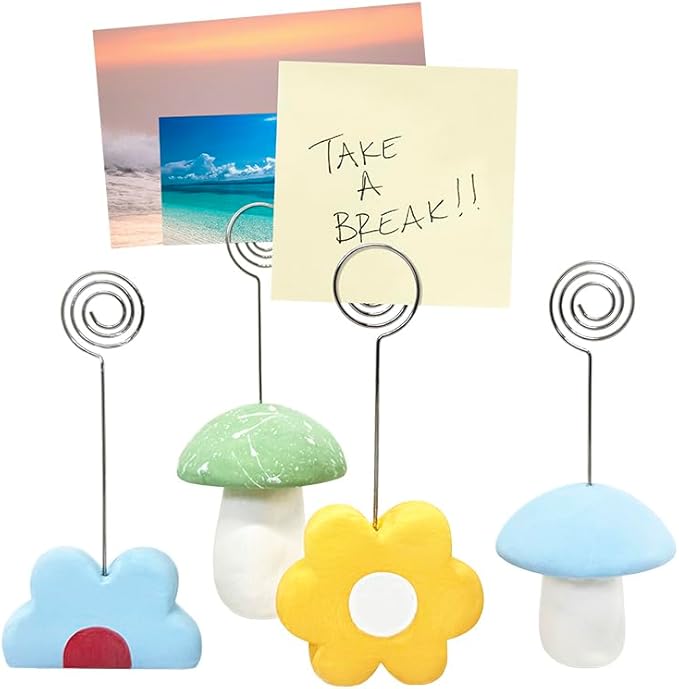 Jovi - DIY Air Dry Kit & Clips - Pottery Kit for Adults, Making Photo Holder with White Air Dry Clay + Paints, Sculpting Tools, Step-by-Step Guide and Video Tutorial, Starter Set for Beginners